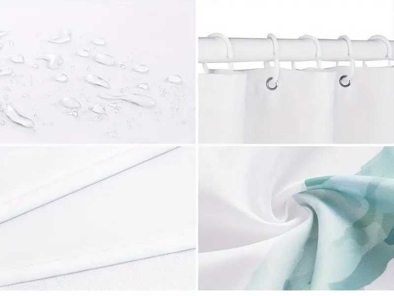 Duschvorhang mit Hundepfoten 180cm x200cm