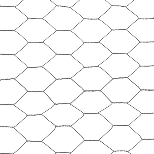 Drahtzaun Stahl mit PVC-Beschichtung 25x1,5 m Grau