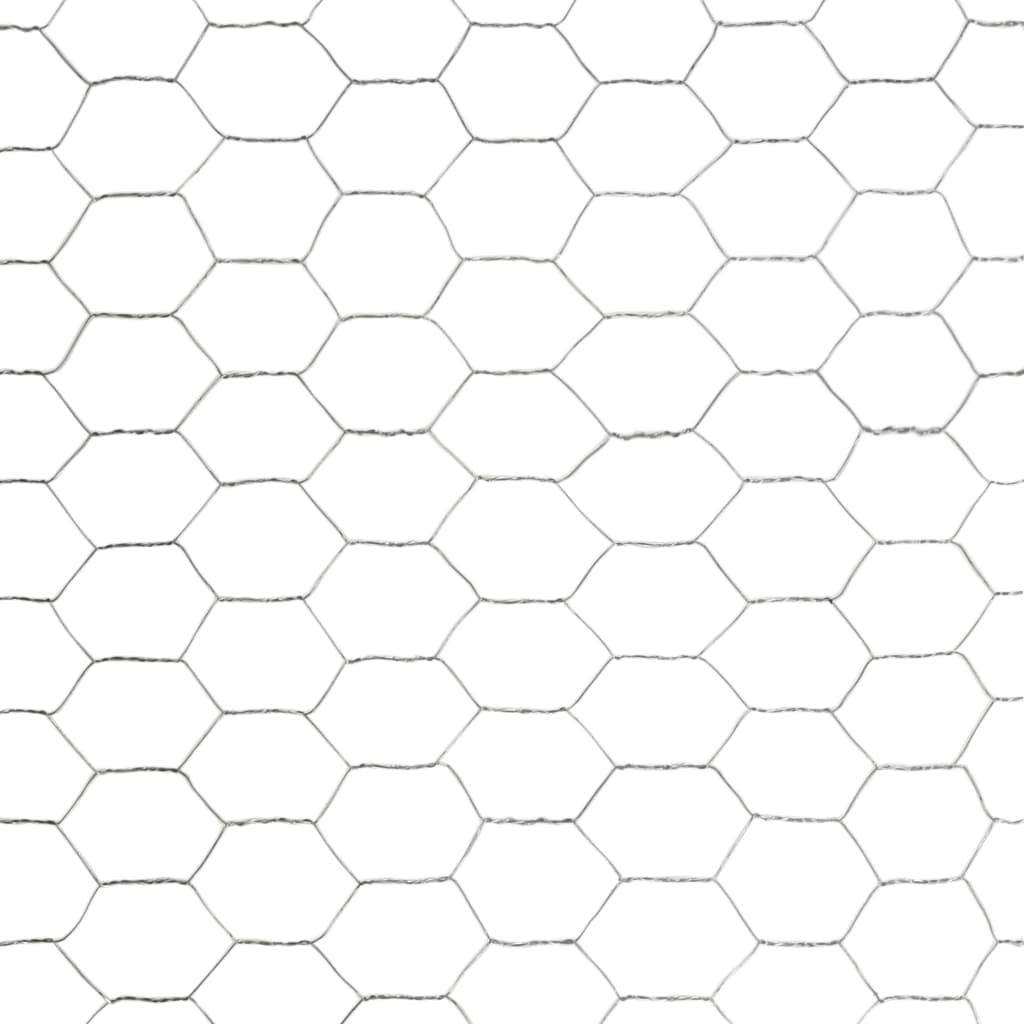 Drahtzaun Verzinkter Stahl 25x1,2 m Silbern