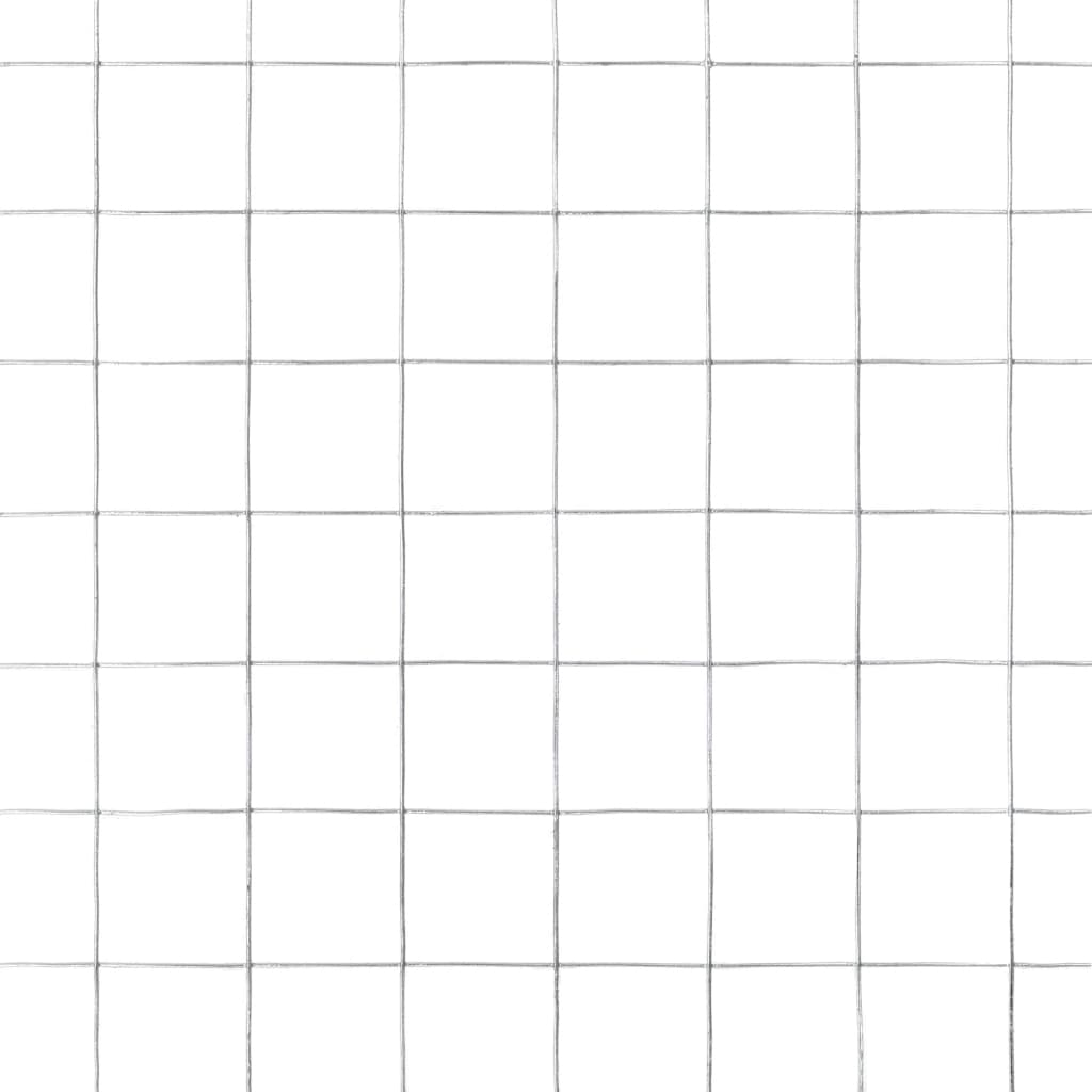 Maschendraht Verzinkter Stahl 10x0,5 m Silbern