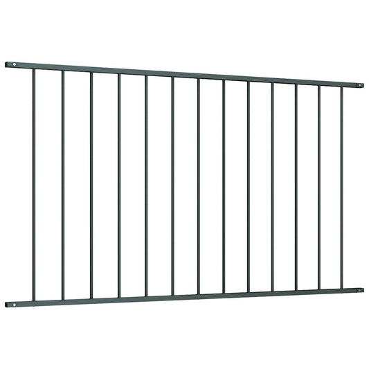 Zaunelement Pulverbeschichteter Stahl 1,63x1,25 m Anthrazit