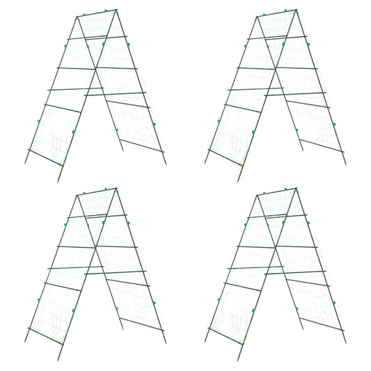 Pflanzennetze 4 Stk. A-Rahmen Stahl