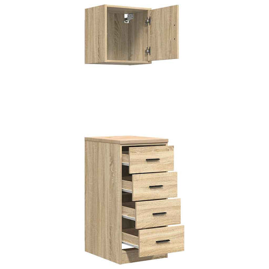 Garagenschränke 2 Stk. Sonoma-Eiche Holzwerkstoff