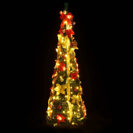 Pop-Up-Weihnachtsbaum Künstlich 150 LEDs Grün 180 cm