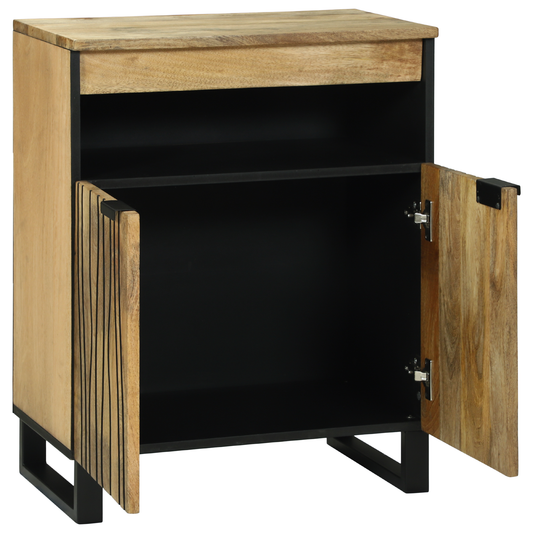Sideboard Braun 60 x 33 x 75 cm massives Mangoholz