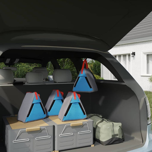 Aufbewahrungstasche 4 pcs Grau und Blau 24 x 16 x 24 cm Oxford