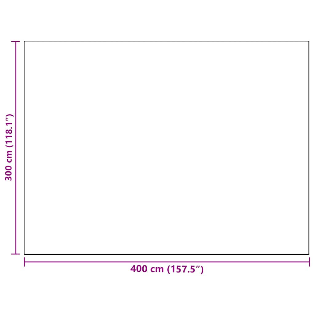 Outdoor-Teppich ARAKIL Blau und Weiß 400 x 300 cm