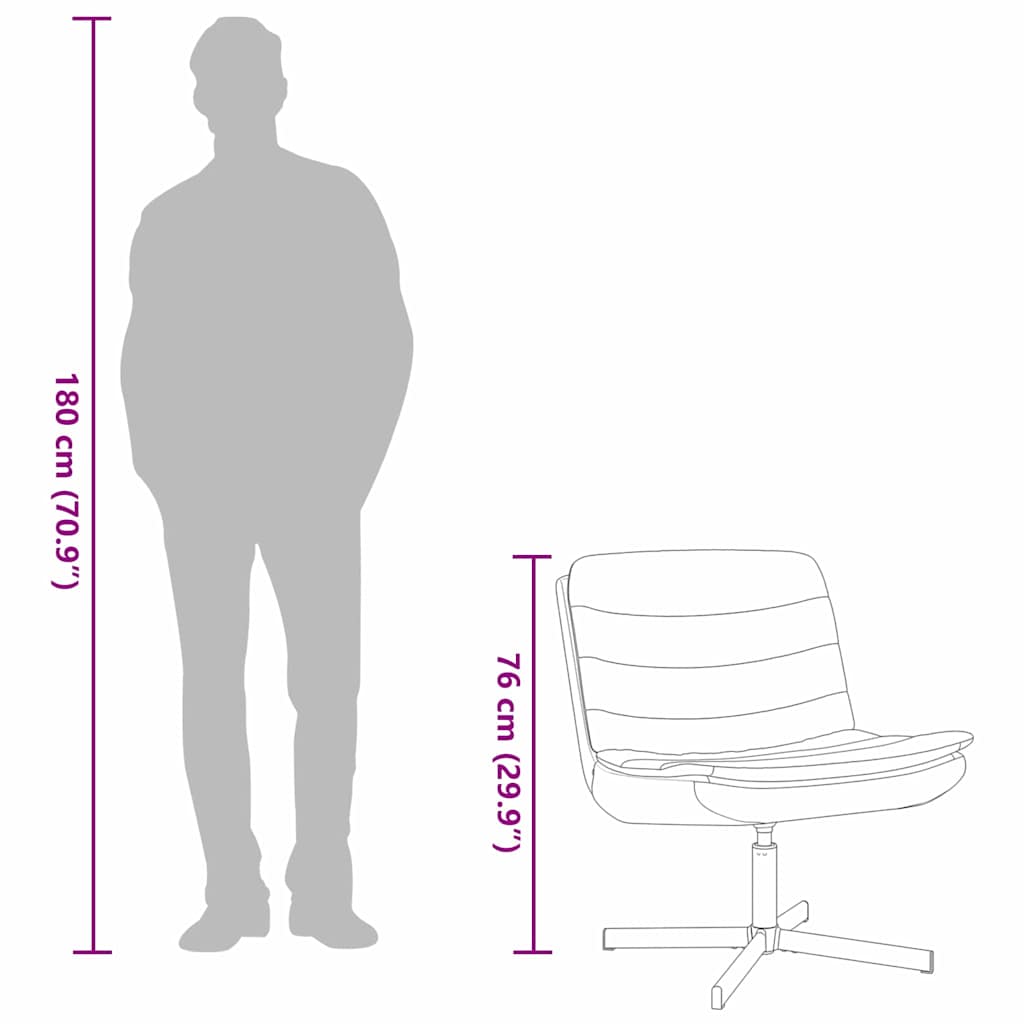 Drehstuhl Weinrot 63 x 75 x 76 cm Stoff