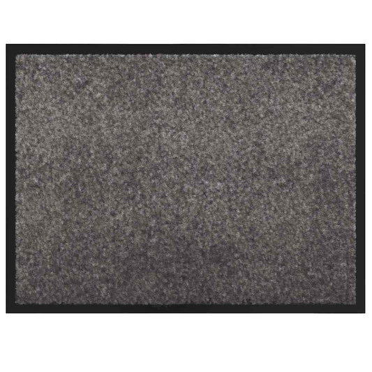 Fußmatte Hellgrau 80 x 60 x 1,2 cm Teddystoff