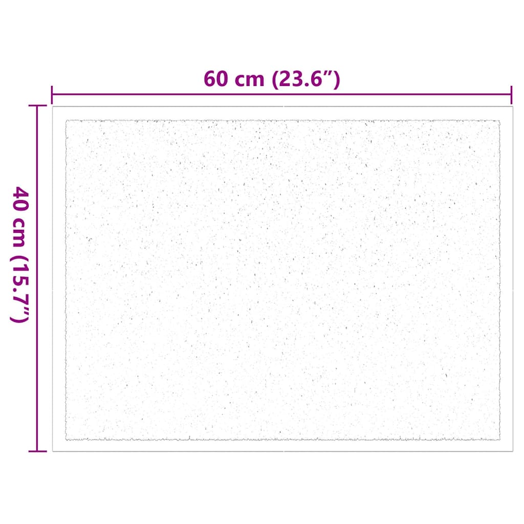 Fußmatte Bordeaux 60 x 40 x 1,2 cm Teddystoff