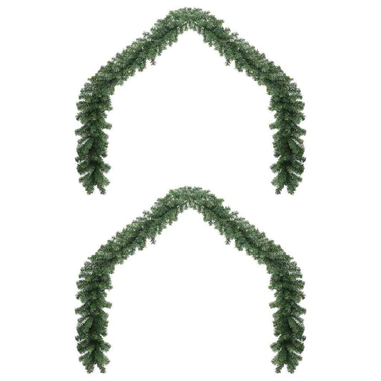 Weihnachtsgirlande mit 600 LEDs 2 pcs Grün PVC