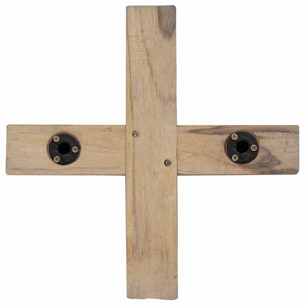 Weihnachtsbaum mit Ständer Braun 120 cm Massivholz Teak