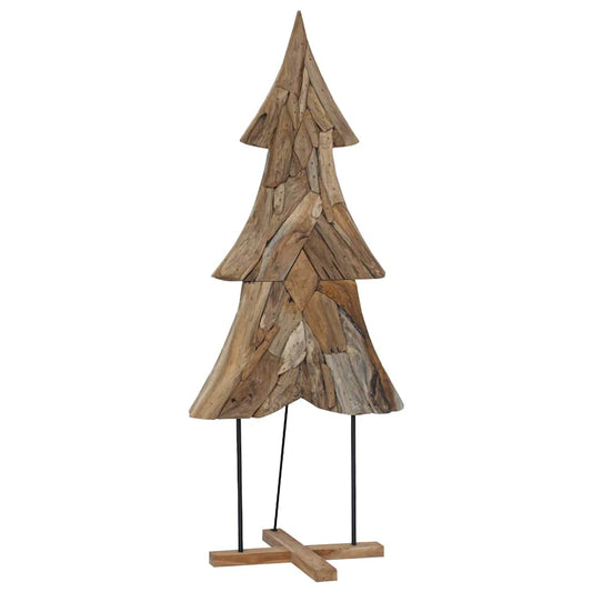 Weihnachtsbaum mit Ständer Braun 180 cm Massivholz Teak