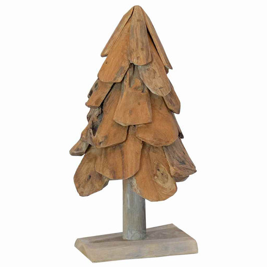 Weihnachtsbaum mit Ständer Braun 60 cm Massivholz Teak