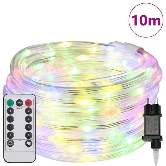 Lichtseil mit 240 LEDs Mehrfarbig 10 m PVC