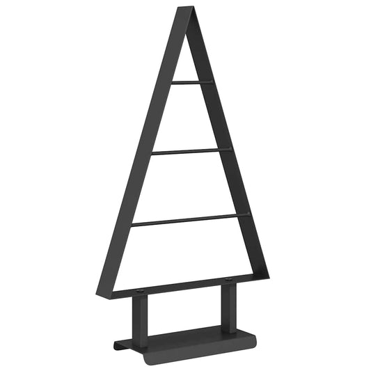 Metall Weihnachtsbaum mit Ständer Schwarz 60 cm Stahl