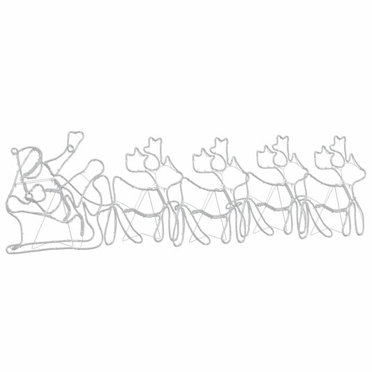 Weihnachtsdekoration mit 1224 LEDs Mehrfarbig 69 x 79 cm PVC