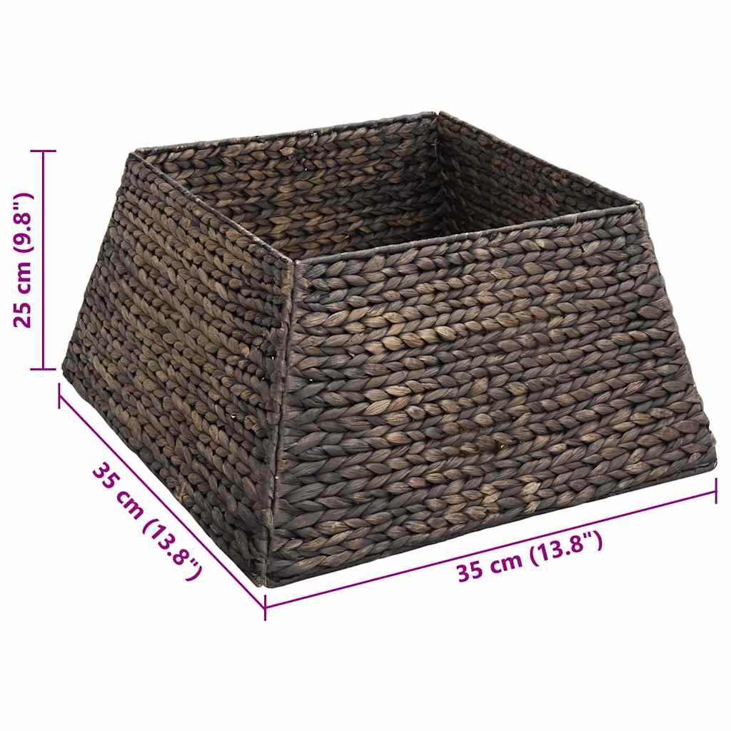 Weihnachtsbaumkragen Schwarz 50 x 50 x 25 cm Wasserhyazinthe