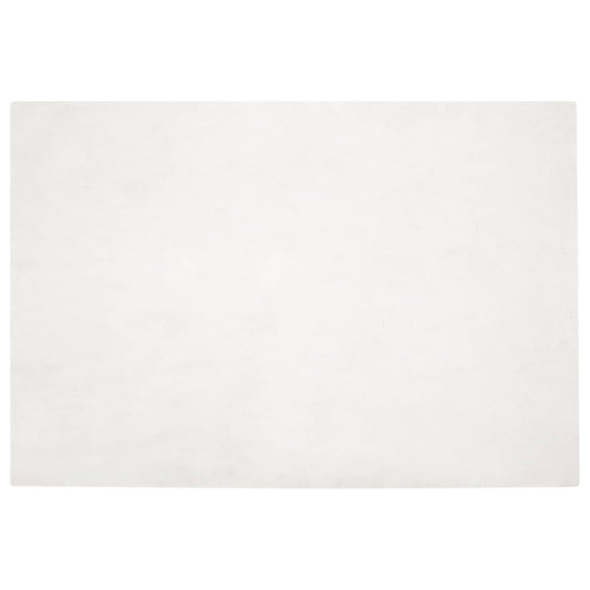 Kunstfell Hasen Teppich Olite Creme 160 x 230 cm Polyester