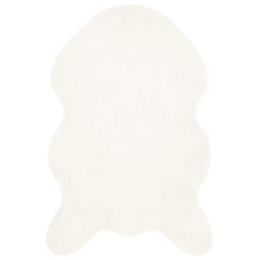 Kunstfell Hasen Teppich Olite Creme 50 x 80 cm Polyester