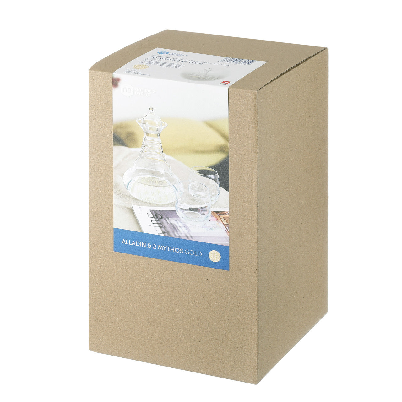 Karaffe Alladin Gold 1.3 Liter & 2 Gläser Mythos Gold