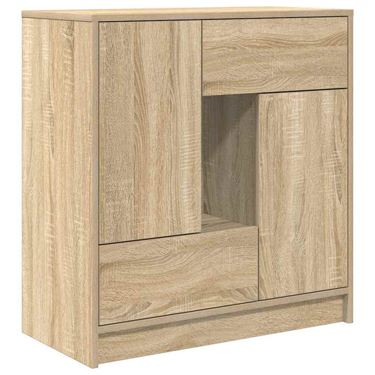 Sideboard mit Schubladen und Türen Sonoma-Eiche 70,5x34x74,5 cm