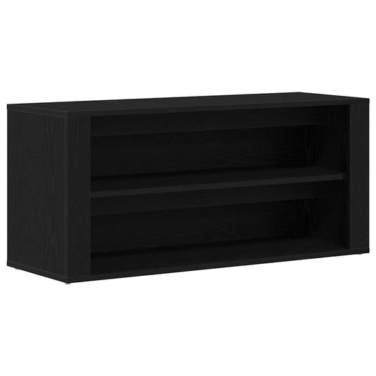 Schuhbank Schwarze Eiche 100 x 35 x 45 cm Holzwerkstoff