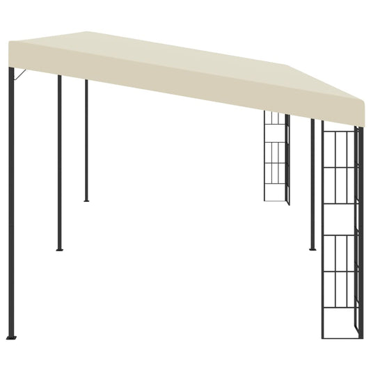 Wand-Pavillon 3x6 m Creme Stoff