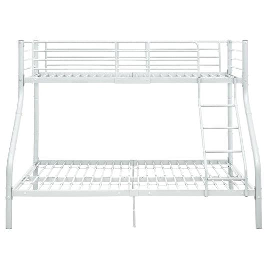 Etagenbettgestell Weiß Metall 140x200 cm/90x200 cm