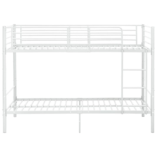 Etagenbett Weiß Metall 90×200 cm