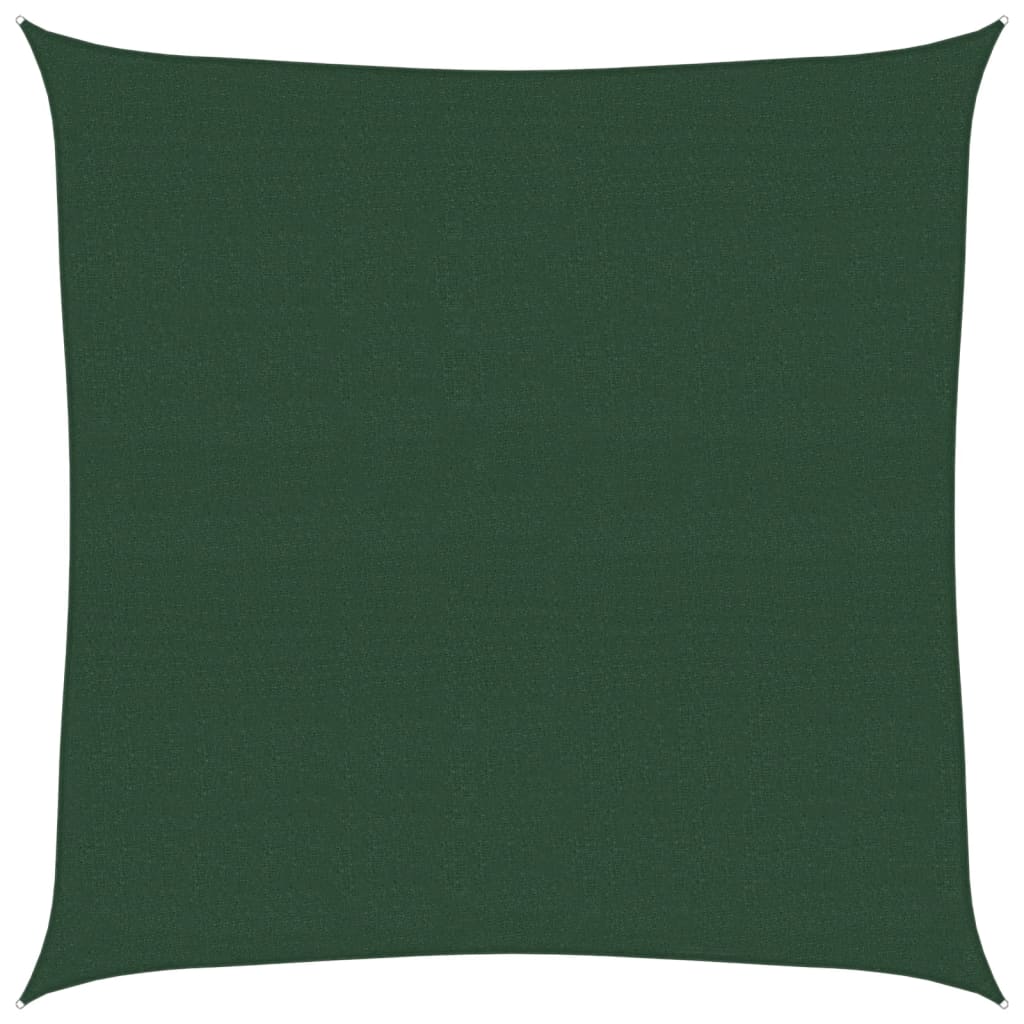 Sonnensegel 160 g/m² Dunkelgrün 4x4 m HDPE