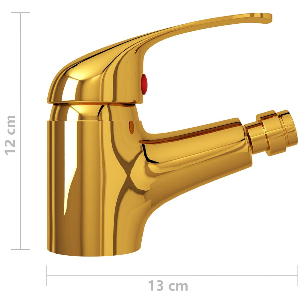 Badezimmer Bidet Mischbatterie Golden 13x12 cm