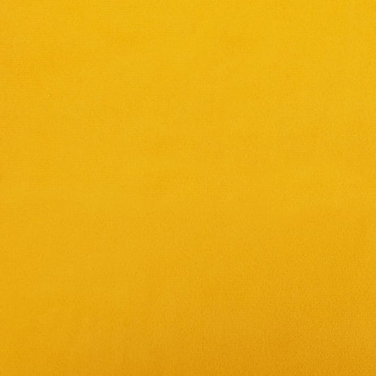 Relaxsessel mit Hocker Senfgelb Samt