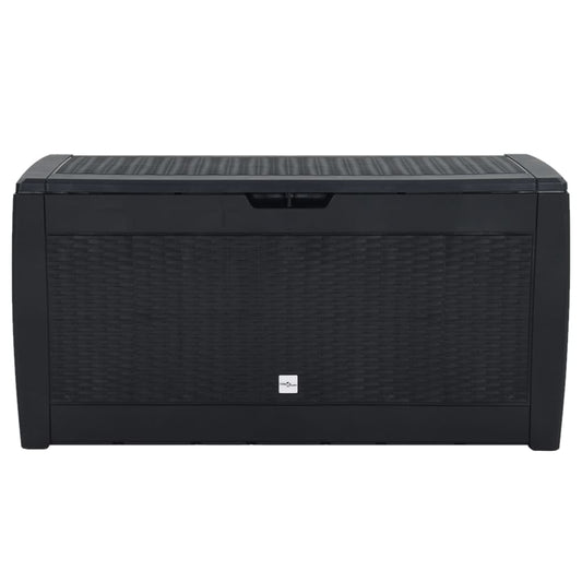 Gartentruhe Anthrazit 119x48x60 cm Polypropylen