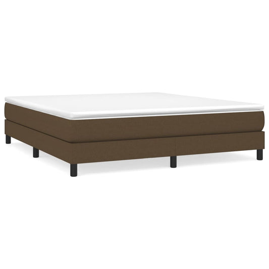 Boxspringbettgestell Dunkelbraun 180x200 cm Stoff