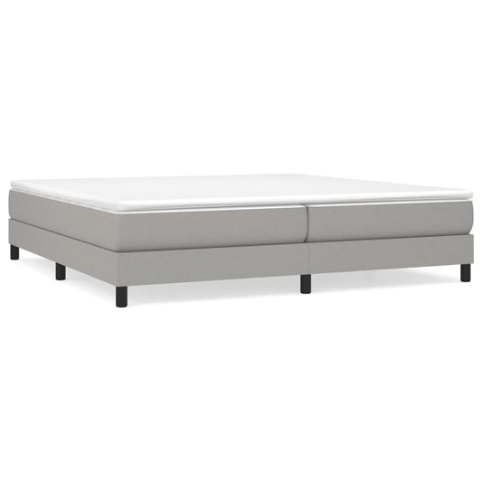 Boxspringbettgestell Hellgrau 200x200 cm Stoff