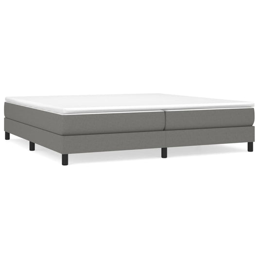 Boxspringbettgestell Dunkelgrau 200x200 cm Stoff