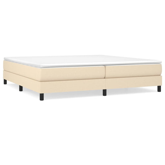 Boxspringbettgestell Creme 200x200 cm Stoff