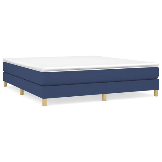 Boxspringbettgestell Blau 180x200 cm Stoff