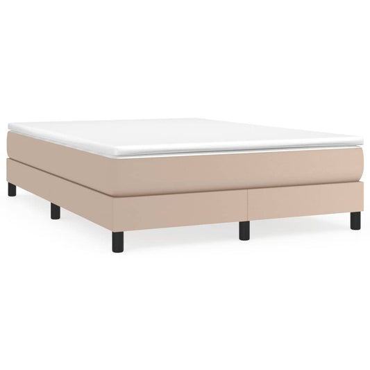 Boxspringbettgestell Cappuccino-Braun 140x200 cm Kunstleder