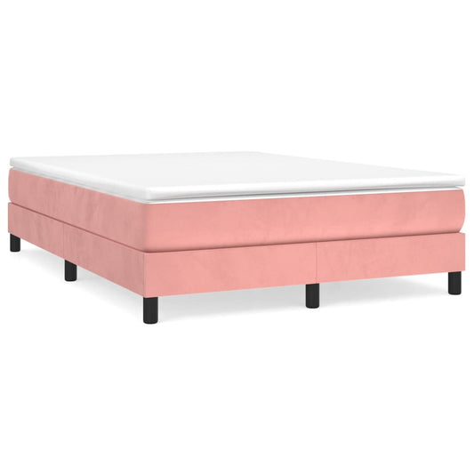 Boxspringbettgestell Rosa 140x200 cm Samt