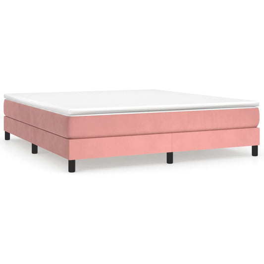 Boxspringbettgestell Rosa 180x200 cm Samt