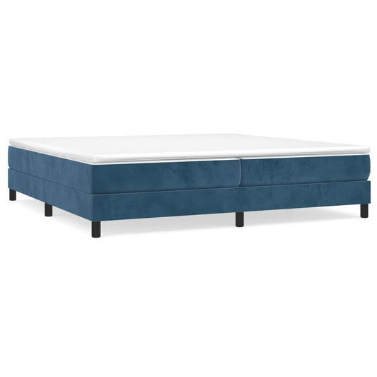 Boxspringbettgestell Dunkelblau 200x200 cm Samt