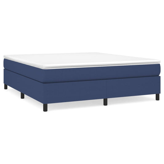 Boxspringbettgestell Blau 160x200 cm Stoff