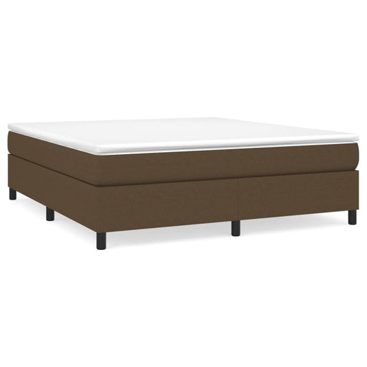 Boxspringbettgestell Dunkelbraun 180x200 cm Stoff