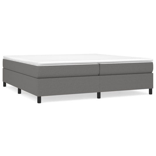 Boxspringbettgestell Dunkelgrau 200x200 cm Stoff