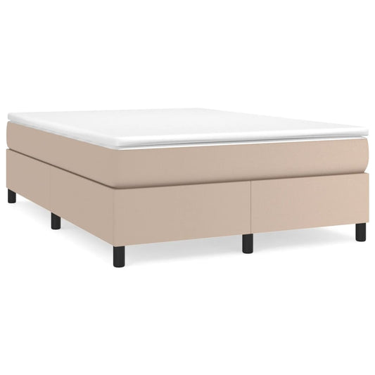 Boxspringbettgestell Cappuccino-Braun 140x190 cm Kunstleder