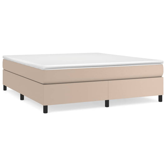 Boxspringbettgestell Cappuccino-Braun 180x200 cm Kunstleder