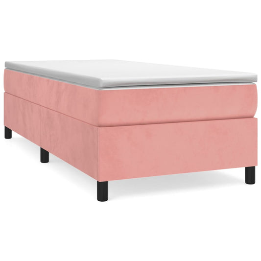Boxspringbettgestell Rosa 90x200 cm Samt