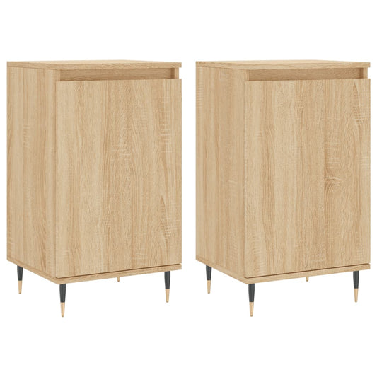 Sideboards 2 Stk. Sonoma-Eiche 40x35x70 cm Holzwerkstoff